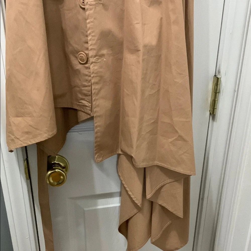 Elegant Tan Off-Shoulder Dress by Hot and Delicious - Picture 6 of 10
